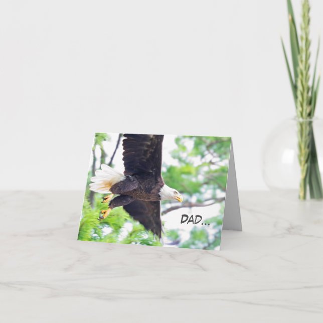 Father's Day card featuring Bald Eagle (Front)