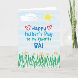 Father's Day Card for Bà