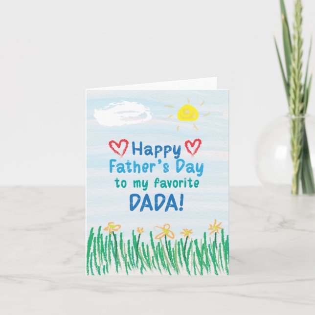 Father's Day Card for Dada (Front)