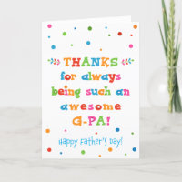 Father's Day Card for G-Pa