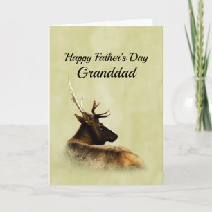 Father's Day card for Grandfather Buck Elk