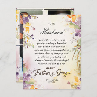Father's Day Card for Husband From Wife Photo