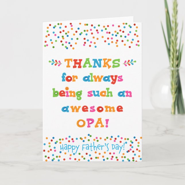 Father's Day Card for Opa (Front)