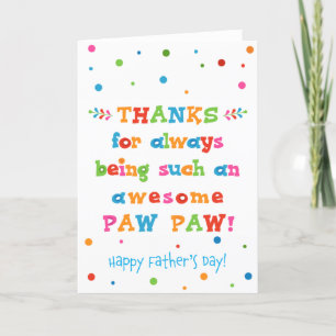 Father's Day Card for Paw Paw