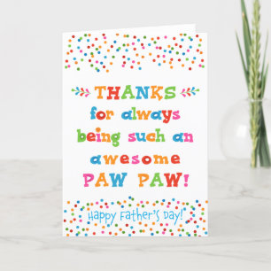 Father's Day Card for Paw Paw