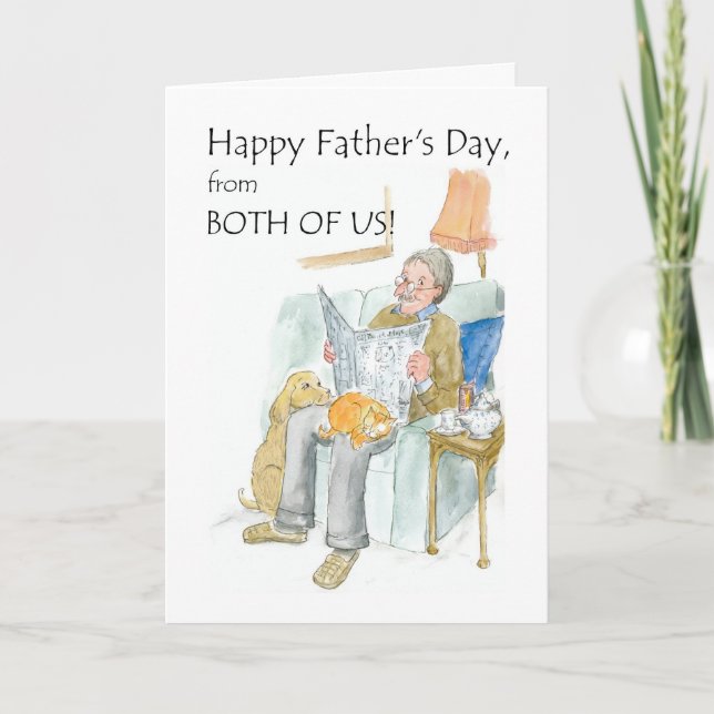 Father's Day Card 'from Both of Us' (Front)