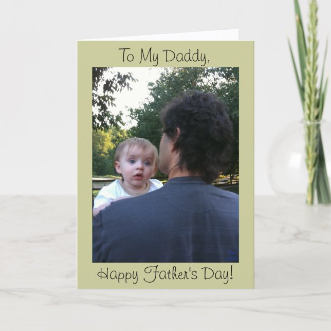 Father's Day Card from Child INSERT PHOTO (Front)