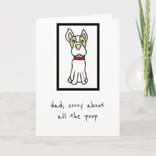Father's Day Card - From the Dog - Boston Terrier