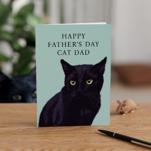 Father's Day Card from Your Black Cat