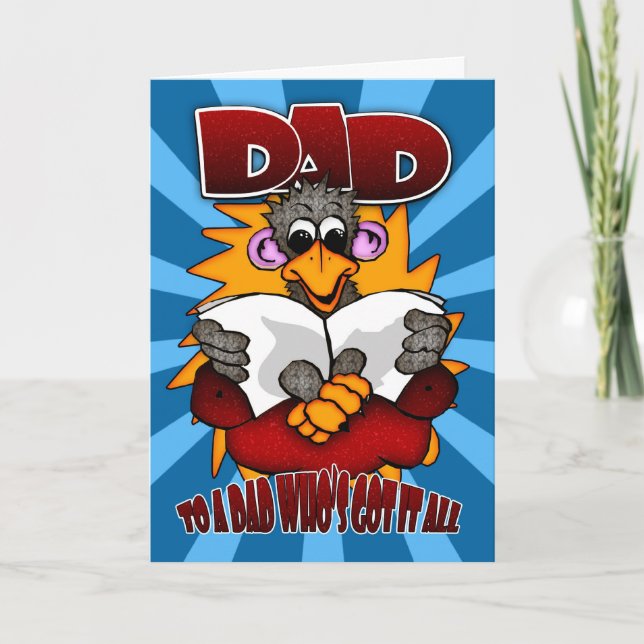 Father's Day Card - Funny Cartoon (Front)