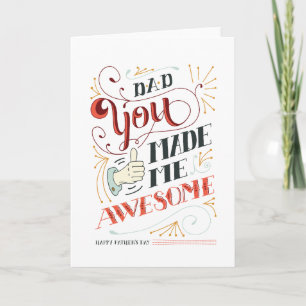 Father's Day Card - Hand Lettering Illustration