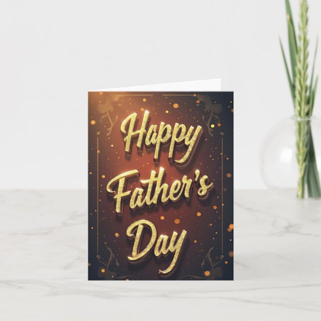 Father's Day Card, Happy Father's Day Thank You Card (Front)