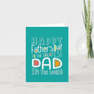 Father's Day Card, Happy Father's Day Thank You Card