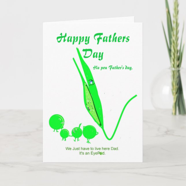 Father's Day Card Pea joke (Front)