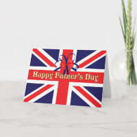 Father's Day card with a Union Jack