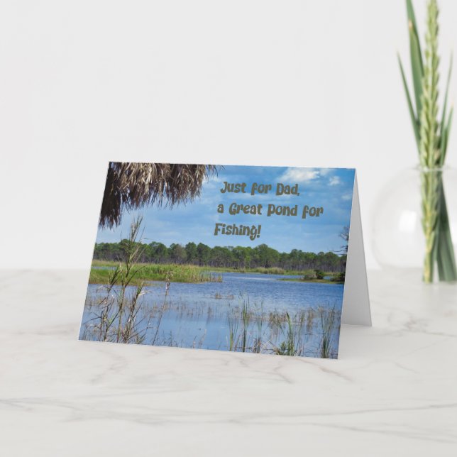 Father's Day Card with Fishing Pond (Front)