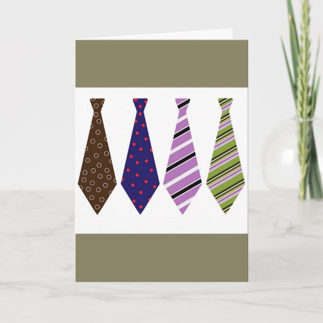 Father's Day Card with Ties (Front)