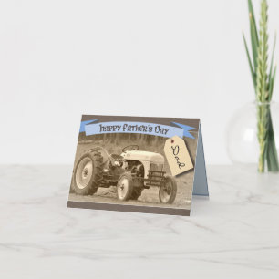 Father's Day Card with Tractor