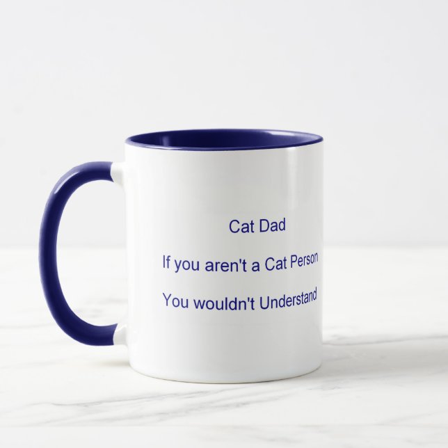 Father's Day Cat Dad Mug (Left)