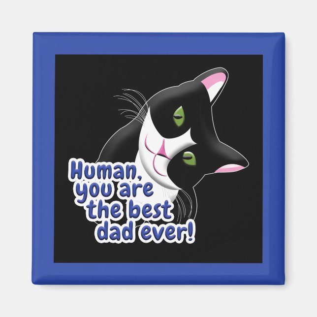 Father's Day Cat Magnet (Front)