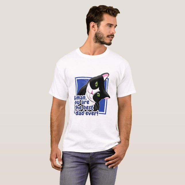 Father's Day Cat T-Shirt (Front Full)