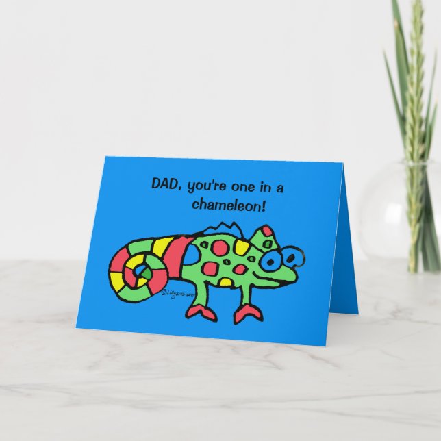 Father's Day Chameleon Card (Front)