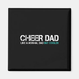 Fathers Day Cheer Dad Husband Cheerleader Dad Mens Magnet