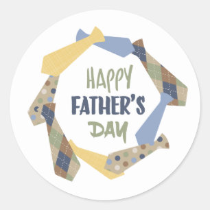 Father's Day Classic Round Sticker