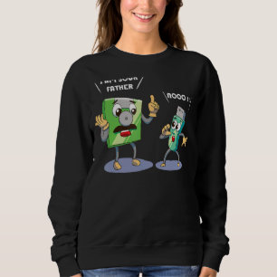 Father's Day Code Binary Coding Computer Hacker Ge Sweatshirt