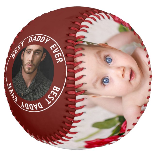 Fathers Day Custom Personalised Softball (Angled)