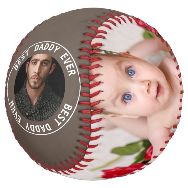 Fathers Day Custom Personalised Softball (Angled)