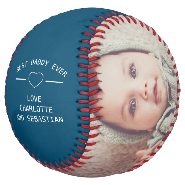 Fathers Day Custom Personalised Softball (Angled)