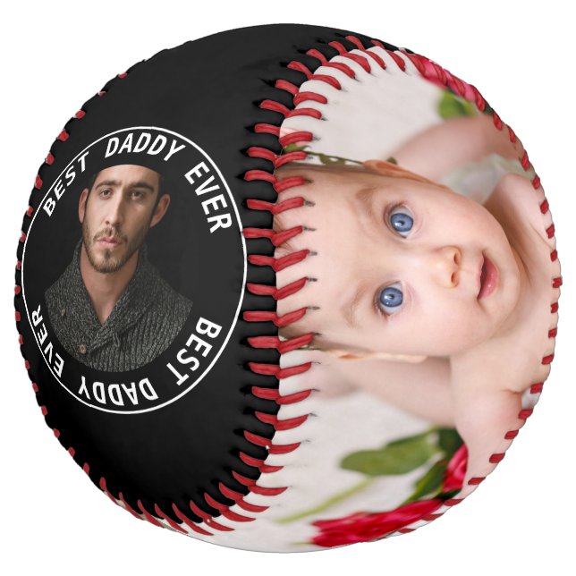Fathers Day Custom Personalized Softball (Angled)