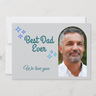 Father's Day Custom Photo and Message Holiday Card