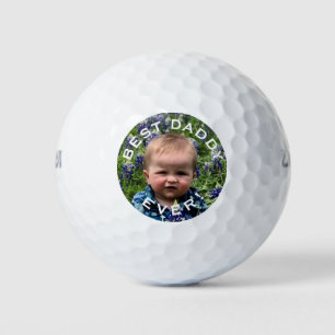 Father's day custom photo golf balls