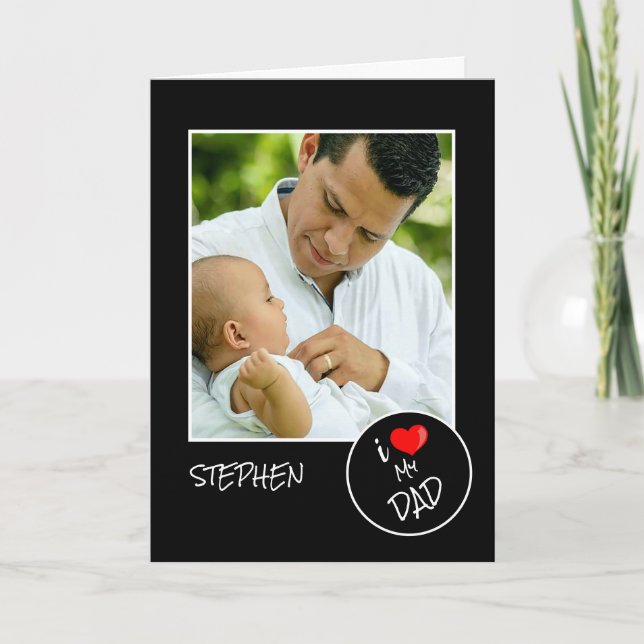 Fathers Day,  Custom Photo – Personalized Card (Front)