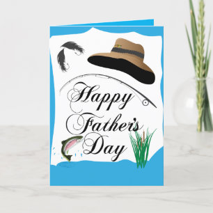 Fathers Day Customisable Fishing Family Photo Card