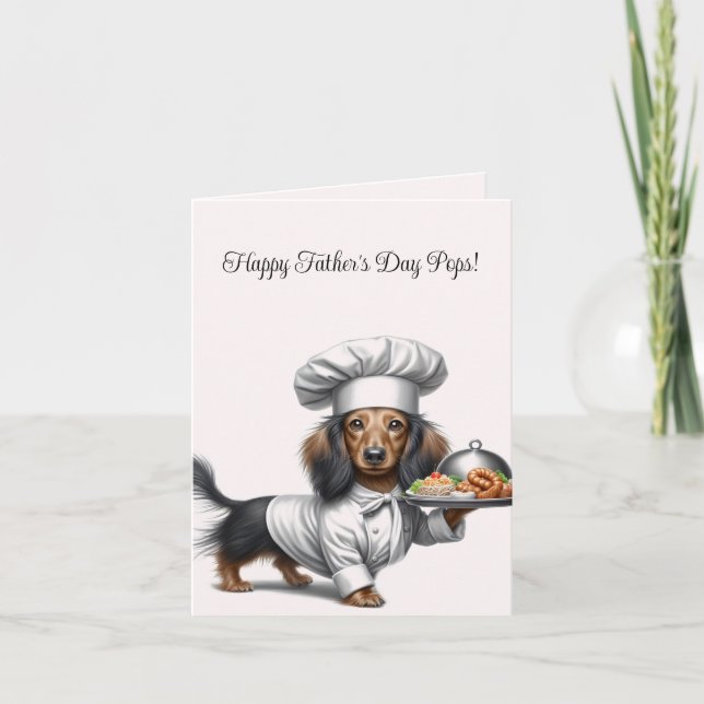 Father's Day Dachshund Card (Front)