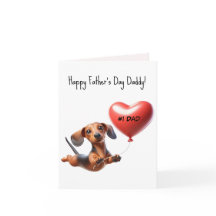 Father's Day Dachshund Card