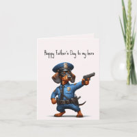 Father's Day Dachshund Card