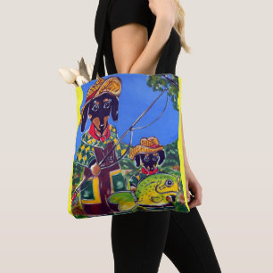 FATHER'S DAY DACHSHUND TOTE BAG