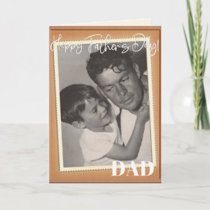 Father's Day DAD Add Your Own Photo Custom Card