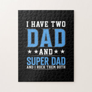 Father's Day Dad And Super Dad I Rock Them Jigsaw Puzzle