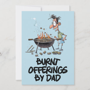 Father's Day Dad Barbecue Funny Meme  Invitation