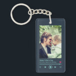 Father's Day Dad Custom Photo Cool Music Player  Key Ring<br><div class="desc">Personalised Father's Day gift for your dad to celebrate Father's Day. Whether it's for a new dad, stepdad, old and classic dad, or dad-to-be, the custom text function will get you covered. You can change the text to your desired wording and upload your own custom photo. Get something memorable and...</div>
