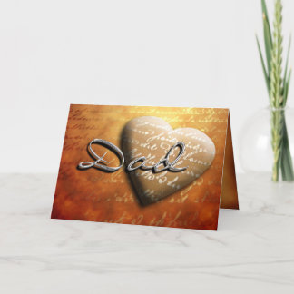 Father's Day Dad Heart Treasure Card