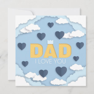 Father's Day, Dad I love you Card