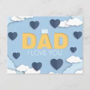 Father's Day, Dad I love you Note Card