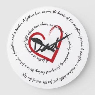 Father's Day Dad Large Clock