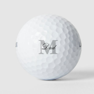 Father's Day Dad Monogram Initials Custom Gifts  Golf Balls